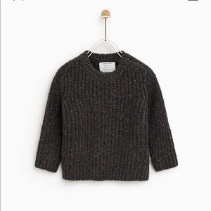 Zara mixed fabric sweater